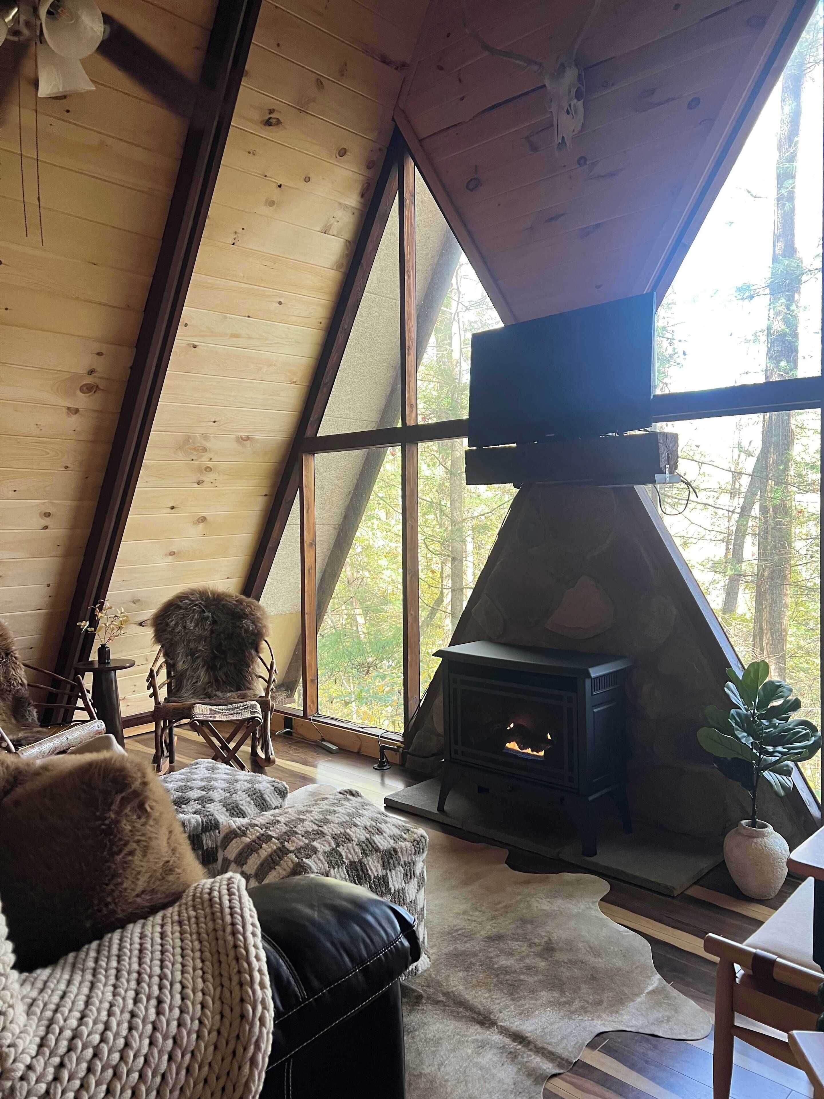 Cabin, Multiple Beds, Hot Tub, Partial Sea View (NordHavn) | Living area