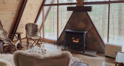 Waterfront A- Frame With Dock, Canoe + Kayaks