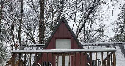 Waterfront A- Frame With Dock, Canoe + Kayaks