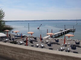 Doppia panoramica, vista lago | Terrazza/patio