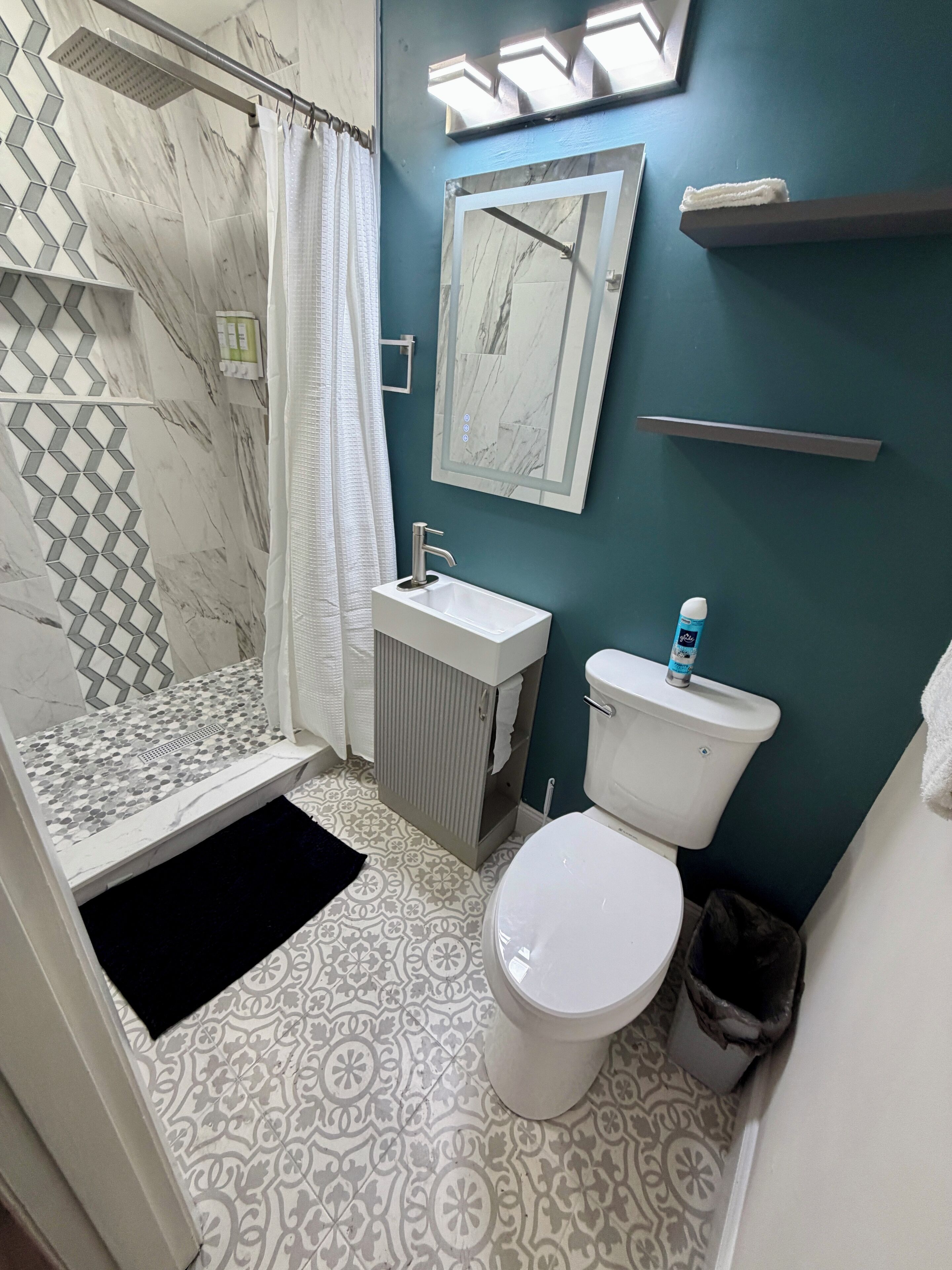 Towels, soap, toilet paper