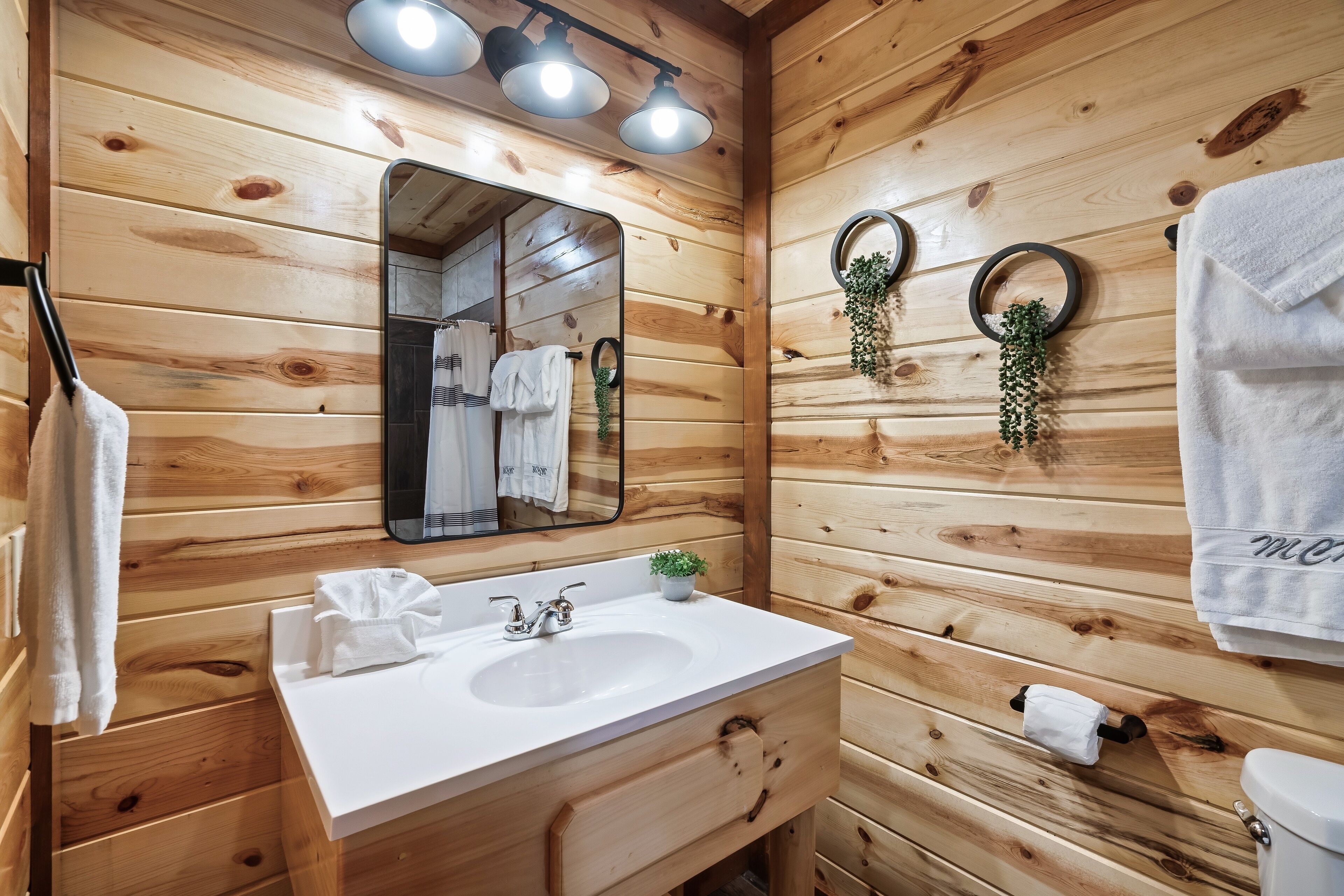 Luxury Cabin, Mountain View | Bathroom | Free toiletries, hair dryer, towels, soap