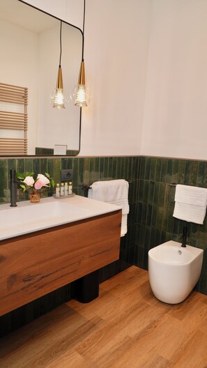 Hair dryer, towels, soap, toilet paper - Modern apartment just a short walk from Lake Maggiore and Arona (Nebbiuno)