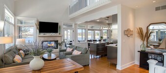 Beachwalk Bliss.  Sleeps 17, lake access off the back yard, hot tub and all the