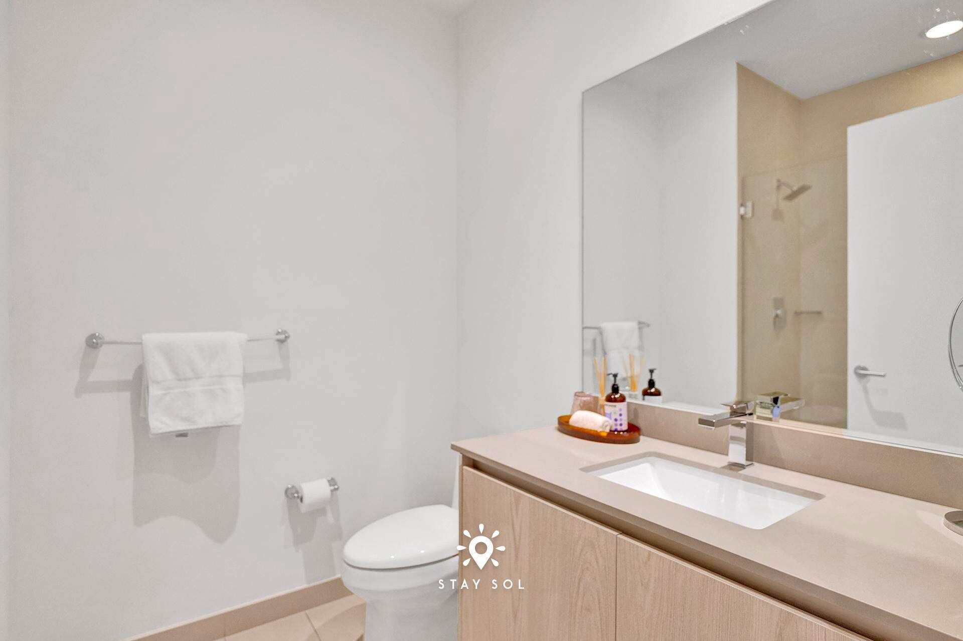 Clean, fresh, and stocked with essentials - Bathroom