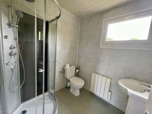 Een douche, een haardroger