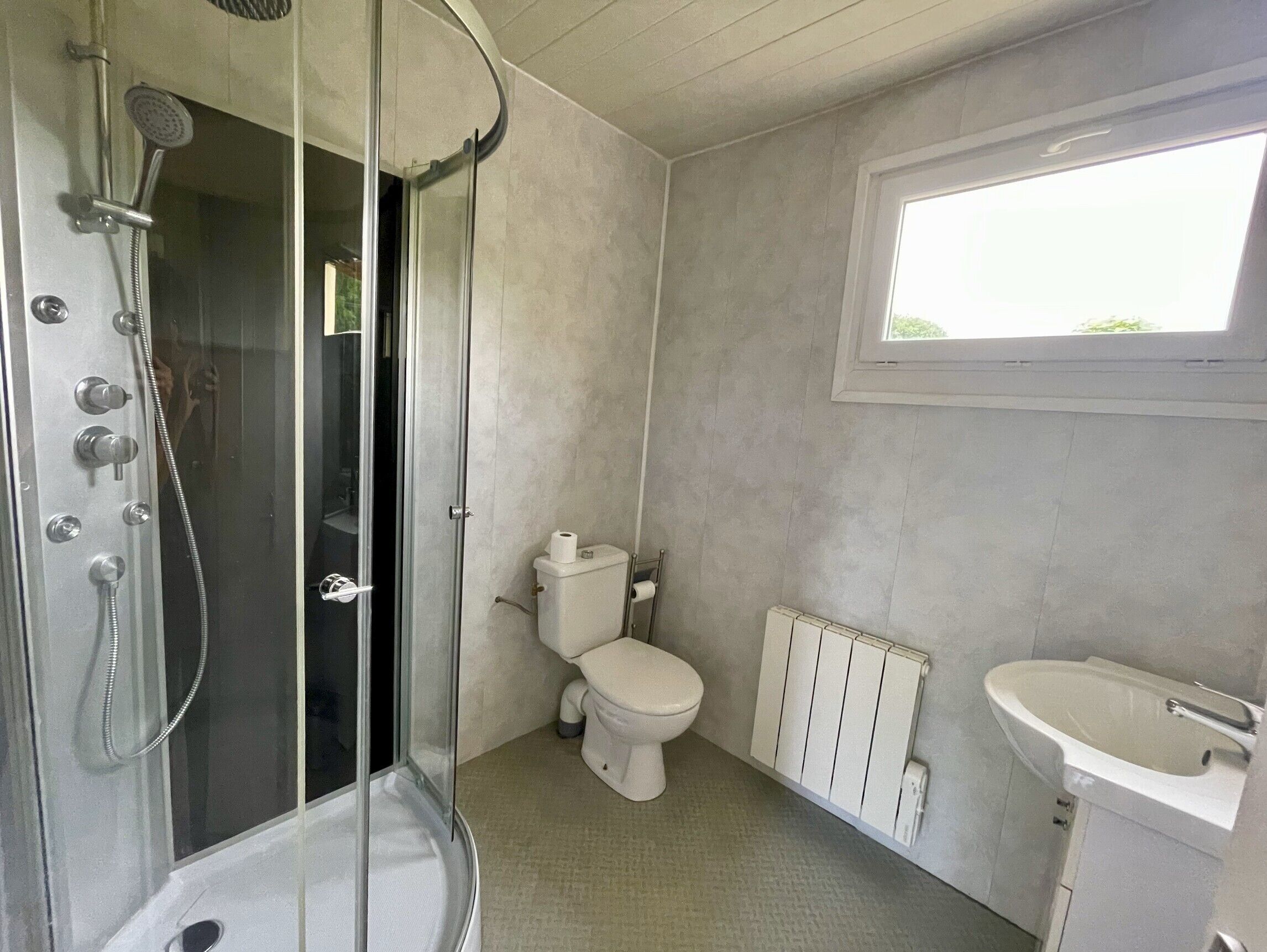 Shower, hair dryer