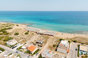 Vlak bij het strand