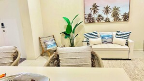 Living area - This gated community offer a Tranquil 1-bedroom condo with pool & 5 min to beach (Christ Church)