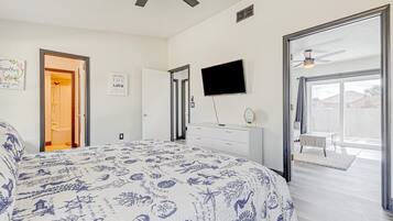 House, Multiple Beds, Patio, Garden View (Paradise Dream Vacations #1) | 3 bedrooms, individually decorated, individually furnished, bed sheets