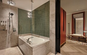 Banyera i dutxa independents, assecador de cabells i barnussos 