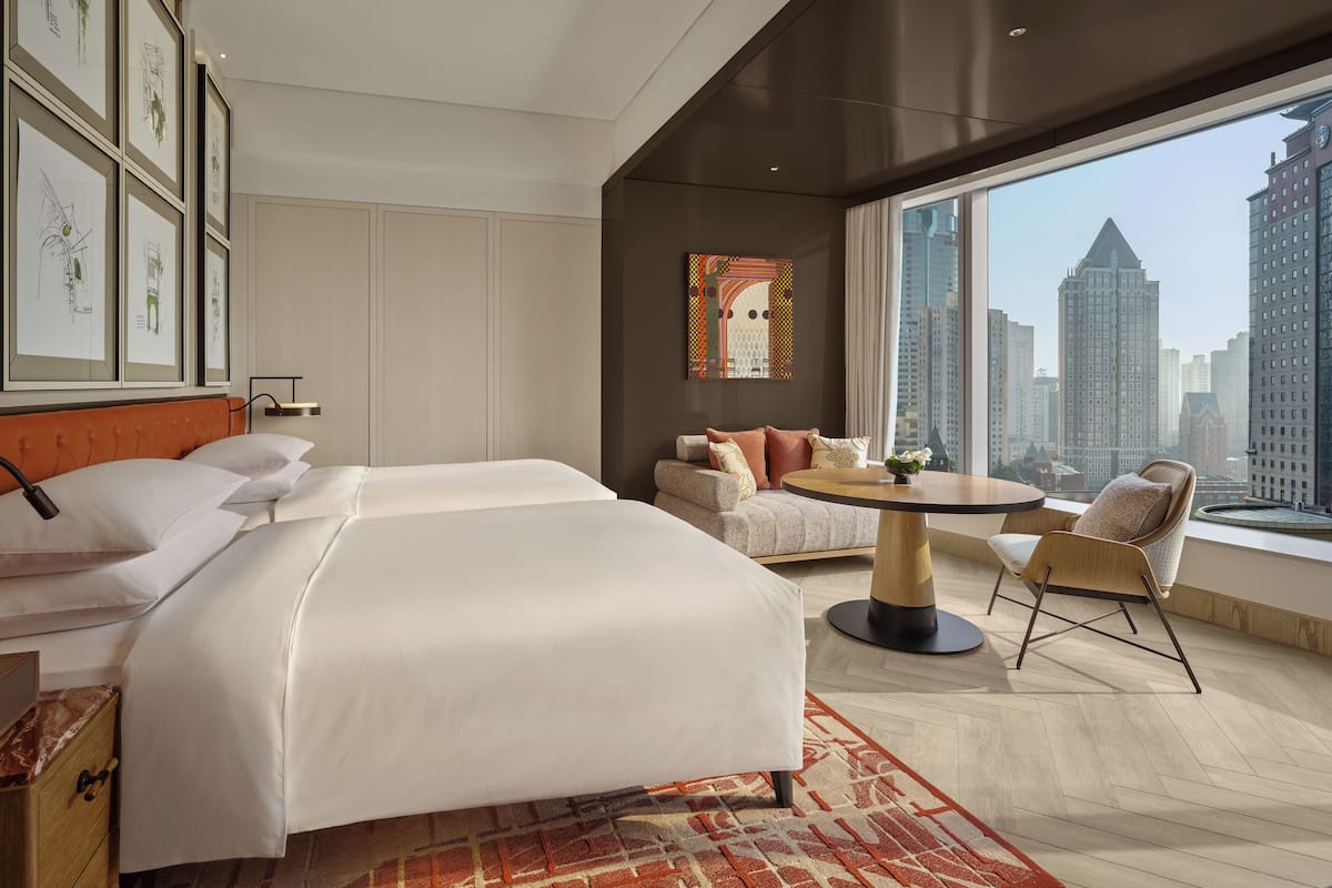 Deluxe-huone, 2 yhden hengen sÀnkyÀ (High Floor) | Minibaari (osa tuotteista ilmaisia), tallelokero huoneessa