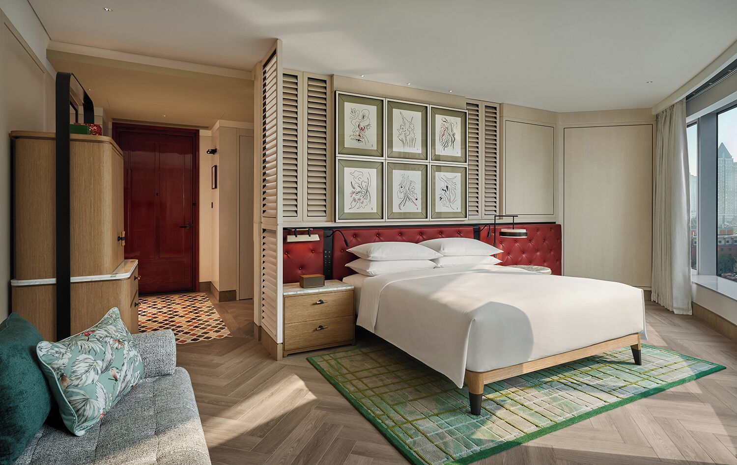 Huone, 1 suuri parisänky, kulmassa | Minibaari (osa tuotteista ilmaisia), tallelokero huoneessa