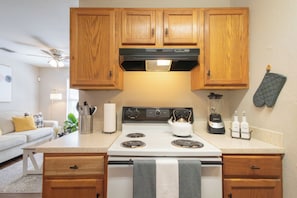 Microwave, oven, stovetop, dishwasher