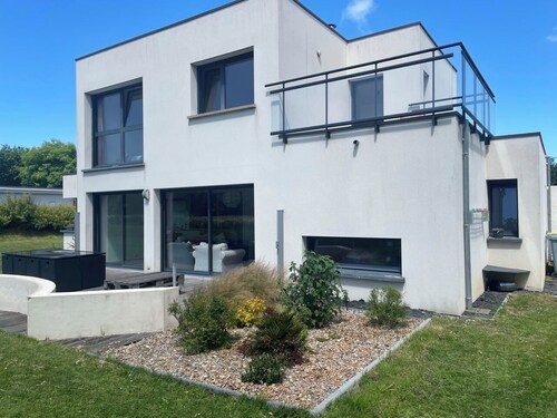 Modern house near the sea