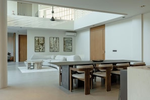Family dining - Ultra-Luxe 4BR Seminyak Villa | Enclosed AC Living & Private Pool (Seminyak)