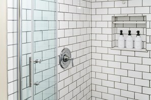 Shower, hair dryer, towels - Mtn Views, Fireplace, 9 Acres | Echo Notch Farm (West Kill)