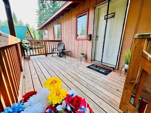 Terrace/patio - Close to everything you need Unit A Entire rental unit in Fairbanks, Alaska (Fairbanks)