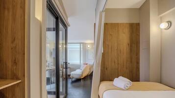 1 habitación, tabla de planchar con plancha, wifi y ropa de cama