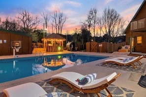 A heated pool