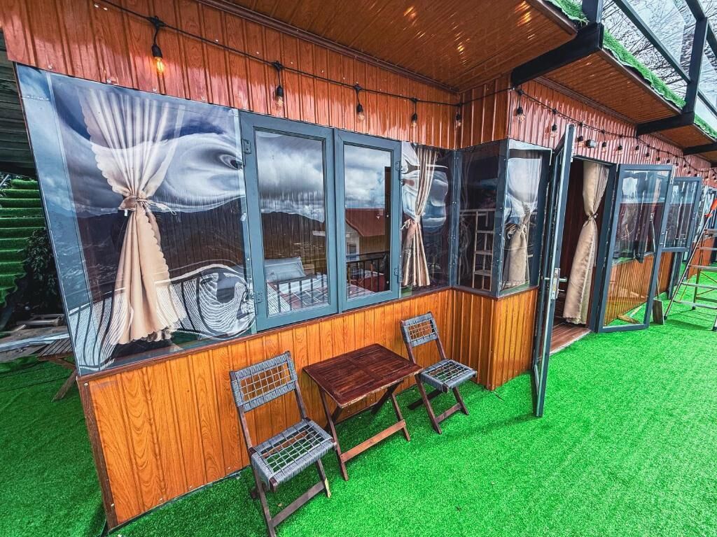 Dobbeltrom – deluxe, balkong, dalutsikt | Utendørsservering