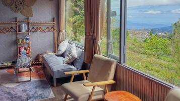 Deluxe Quadruple Room, Balcony, Valley View | Down duvets, memory-foam beds, free minibar items, blackout curtains