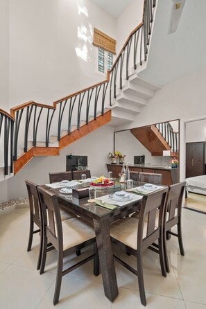 Dining - Nature's Novelle 4BHK Spacez Villa with Workspace, Patio, Balconi (Bengaluru)