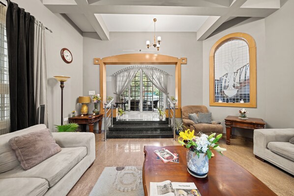 Living area - Nature's Novelle 4BHK Spacez Villa with Workspace, Patio, Balconi (Bengaluru)