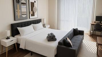 1 dormitorio, escritorio, cuna de viaje y wifi