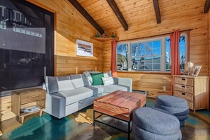 TV, fireplace, stereo, offices - Scenic Colorado Retreat w/ Hot Tub & Mountain Views (Salida)
