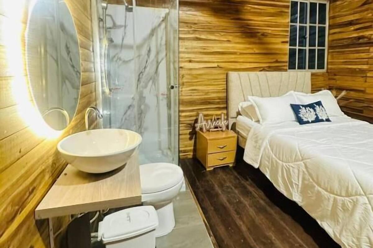 Double Room, Balcony, Garden View | Bathroom | Shower