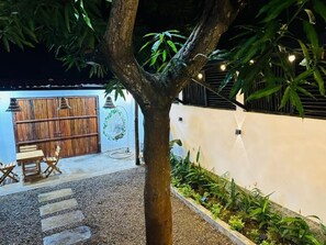 Outdoor dining - Arrecife ecocabañas palomino (Palomino)