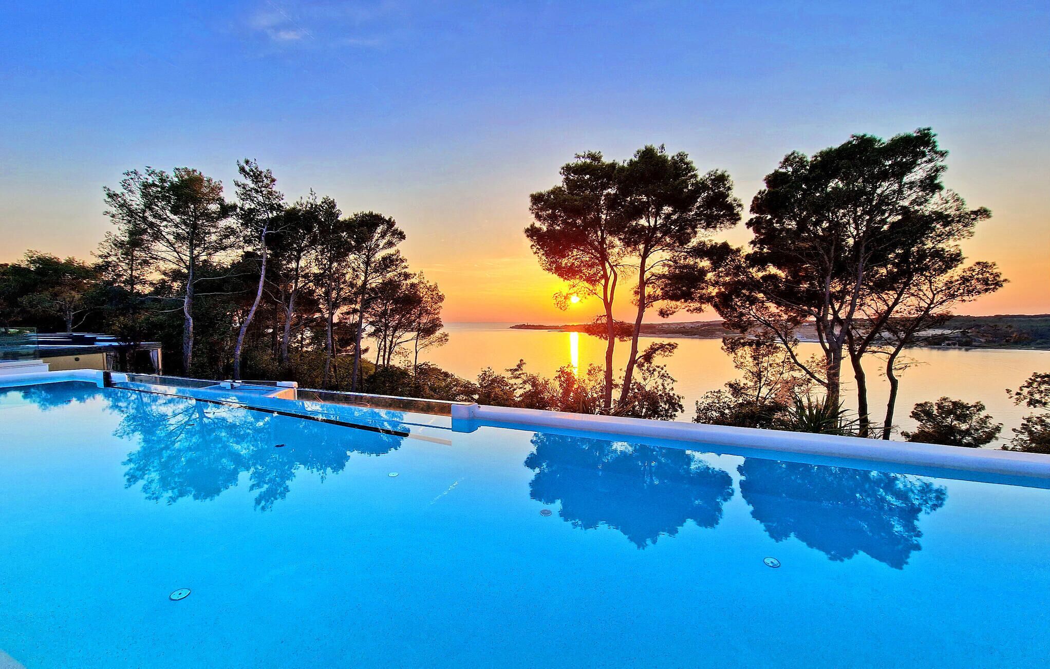 A heated pool