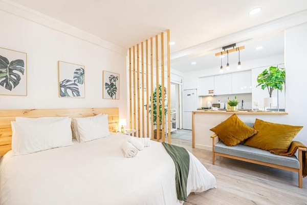 Studio, Balcony, City View | Iron/ironing board (on request), WiFi (free)