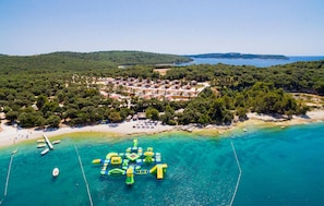 Aerial view - Nice (sta)caravan in Pula with house sea view (Pula)