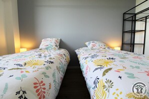 2 makuuhuonetta, vauvan matkasänky, ilmainen Wi-Fi
