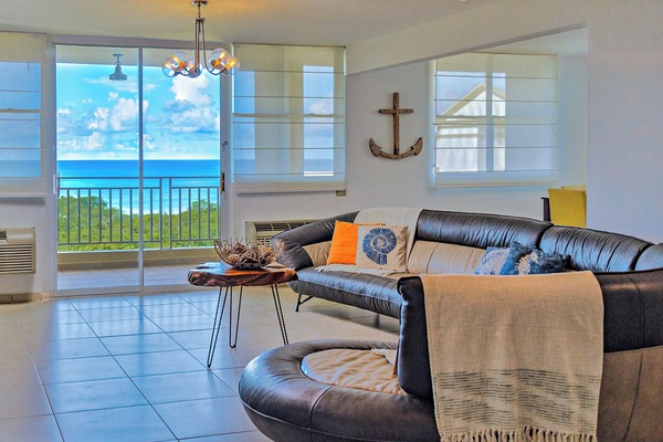 Apartment, Balcony, Ocean View | Living area