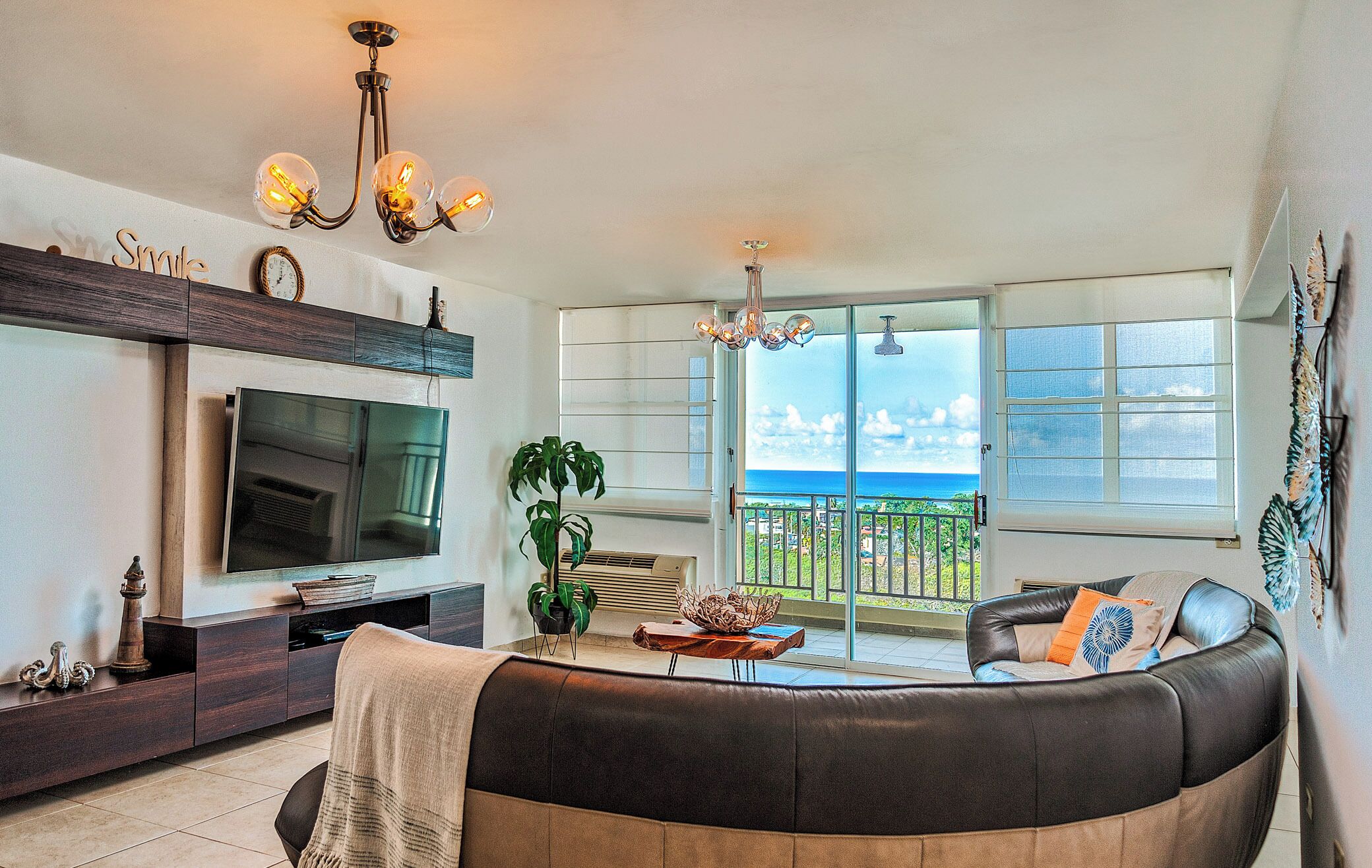 公寓, 露台, 海景 | 客廳