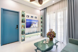 Televisión de pantalla plana de 45 pulgadas con canales digitales