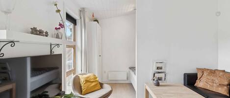 Flat-screen TV, DVD player, ping pong