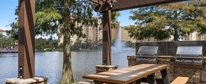 Outdoor dining - Club Wyndham Bonnet Creek - 2 Bedroom/2 full bath Condo - minutes from Disney (Lake Buena Vista)