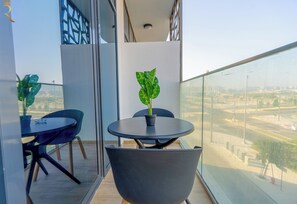 Uitzicht vanaf balkon