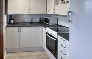 Réfrigérateur, plaque de cuisson, lave-vaisselle, cafetière/bouilloire