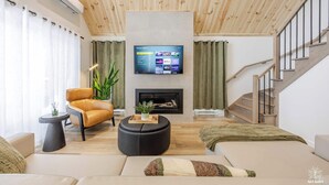 Living area - Le Struga - Scandinave, spa, cheminée by Alchalet (Pont-Rouge)