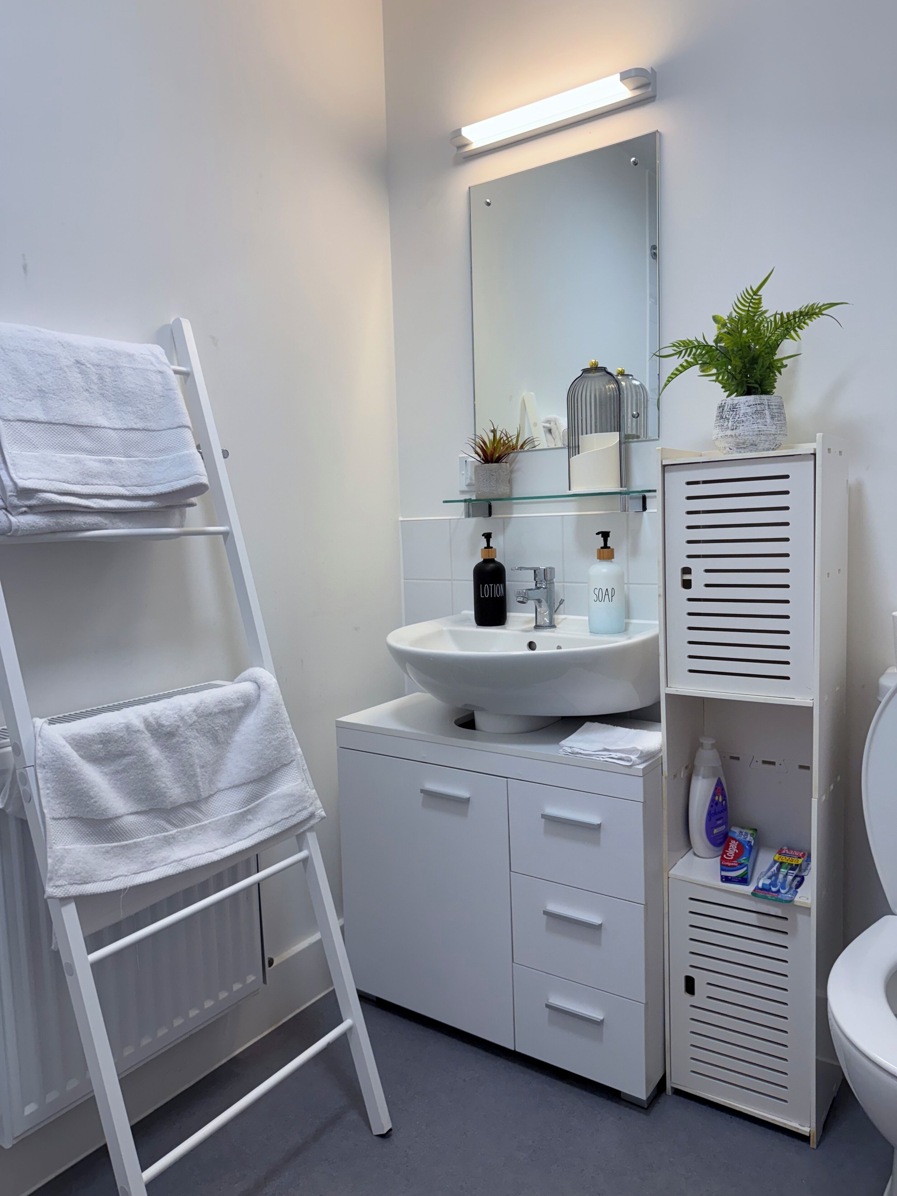 吹风机、毛巾、肥皂、卫生纸