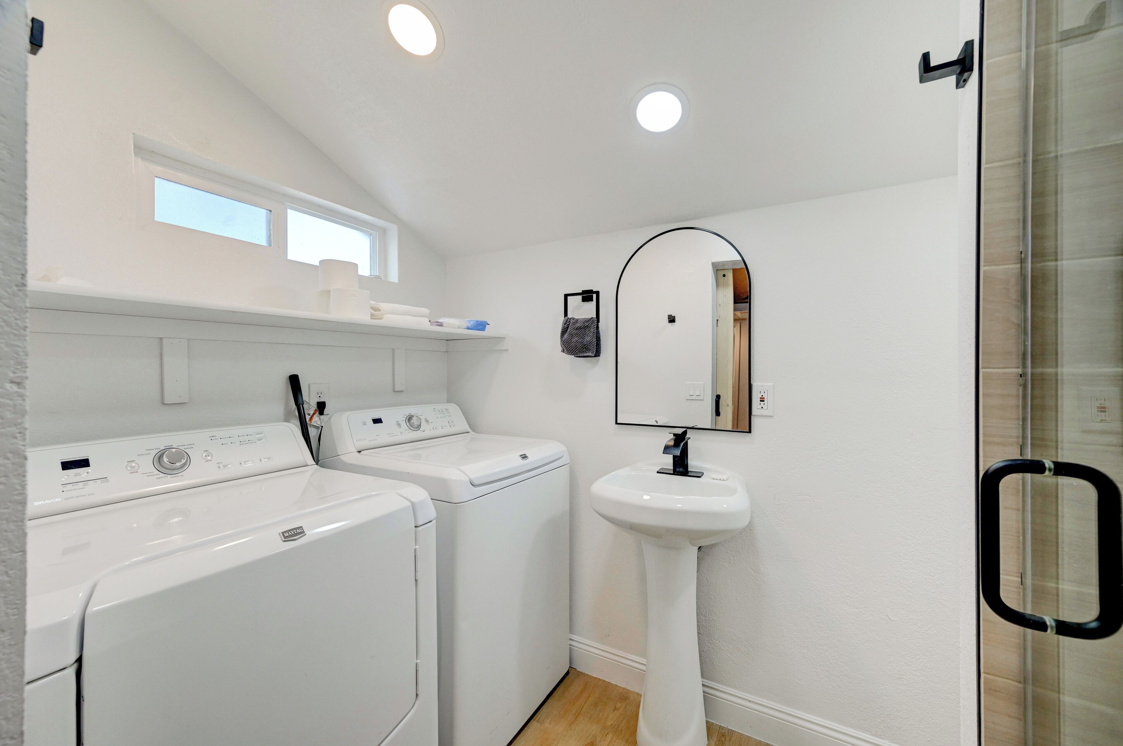 Towels, soap, toilet paper