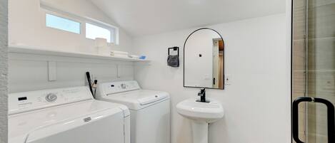 Towels, soap, toilet paper