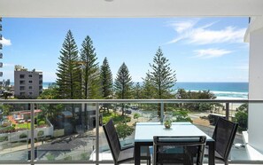 Apartment, 2 Bedrooms, Balcony, Ocean View | Outdoor dining - Beachfront Bliss in Surfers Paradise (Surfers Paradise)