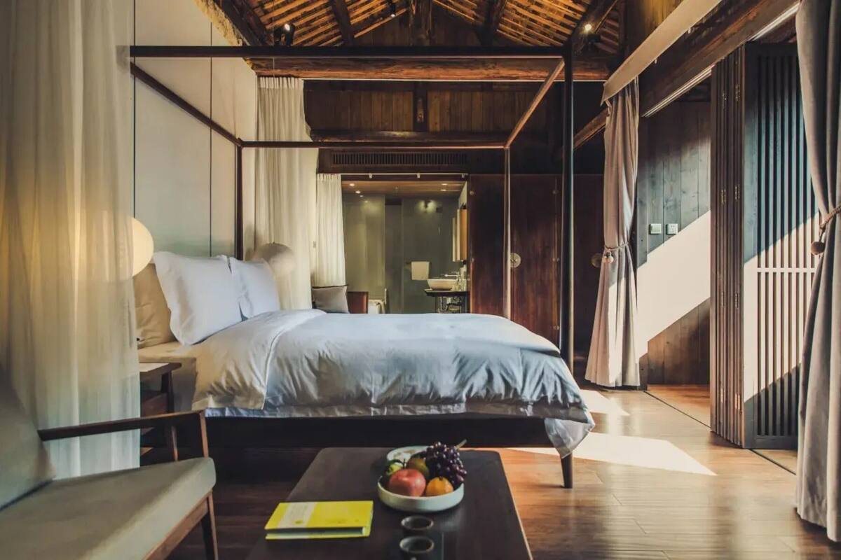 Romantic Double Room, Hill View | Free minibar, in-room safe, desk, blackout curtains