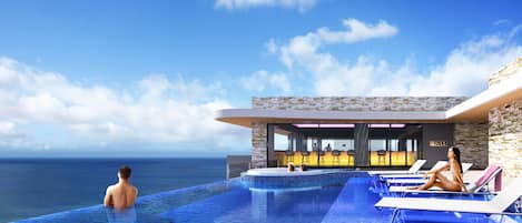 Hồ bơi ngoài trời phục vụ theo mùa